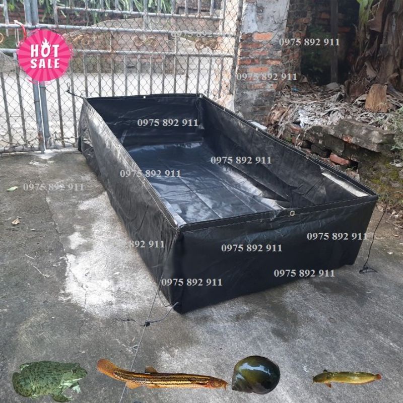 Bể bạt nuôi ốc ,ếch,lươn ,cá- bạt đen HDPE