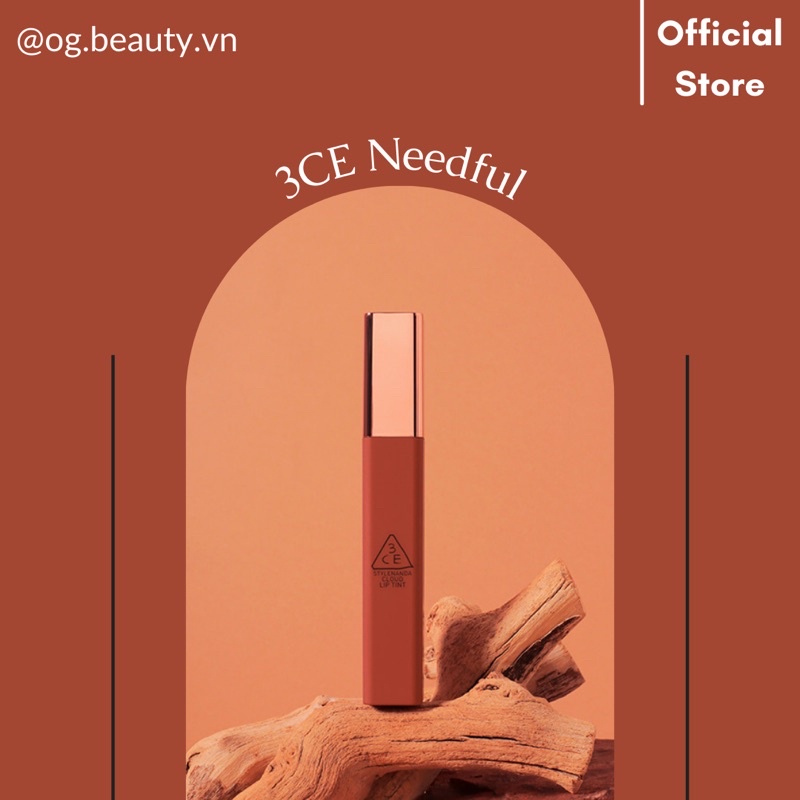 Son kem 3CE Cloud Needful - Son 3ce đỏ gạch