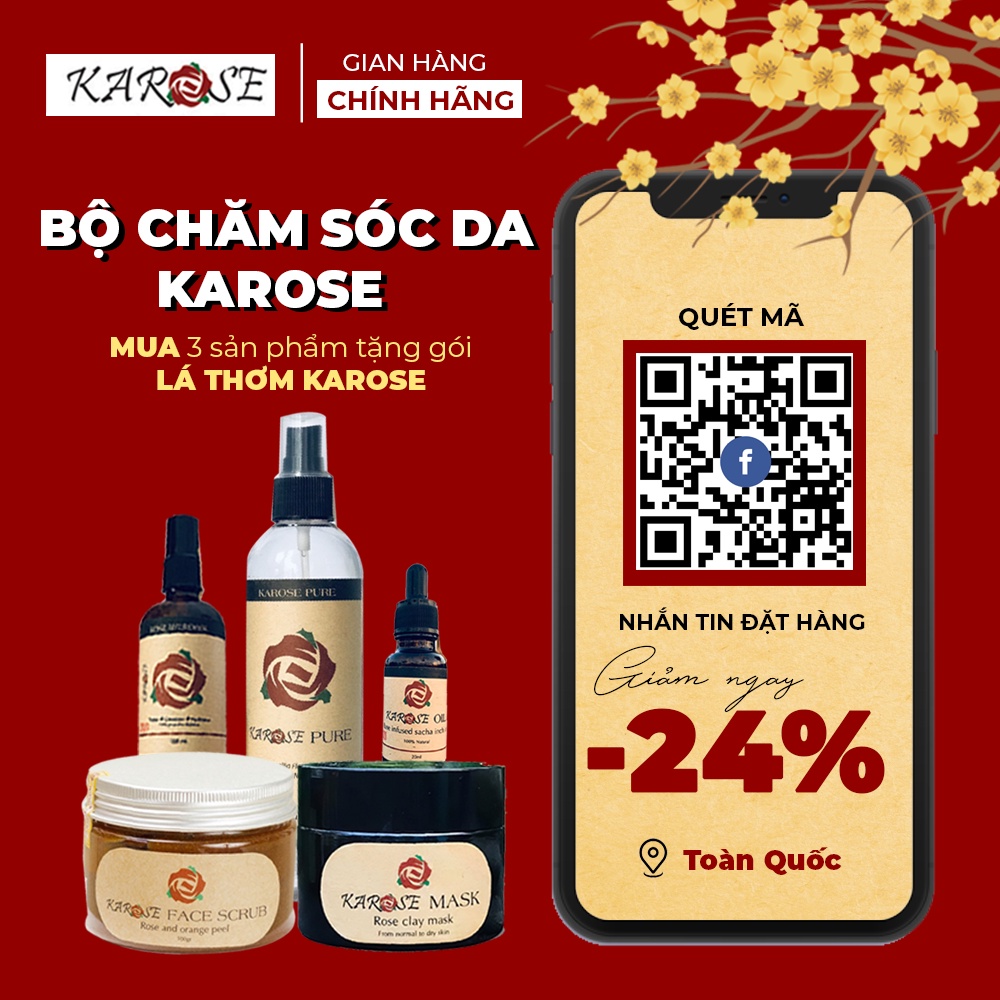 (DATE MỚI NHẤT) BỘ CHĂM SÓC DA ORGANIC KAROSE