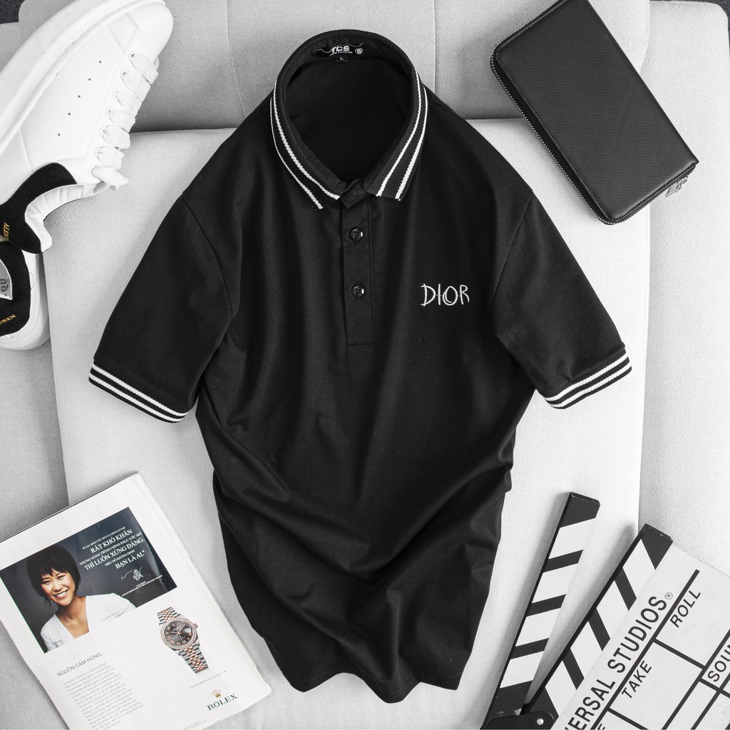 Áo polo nam cổ bẻ thêu họa tiết lịch sự trang nhã | BigBuy360 - bigbuy360.vn