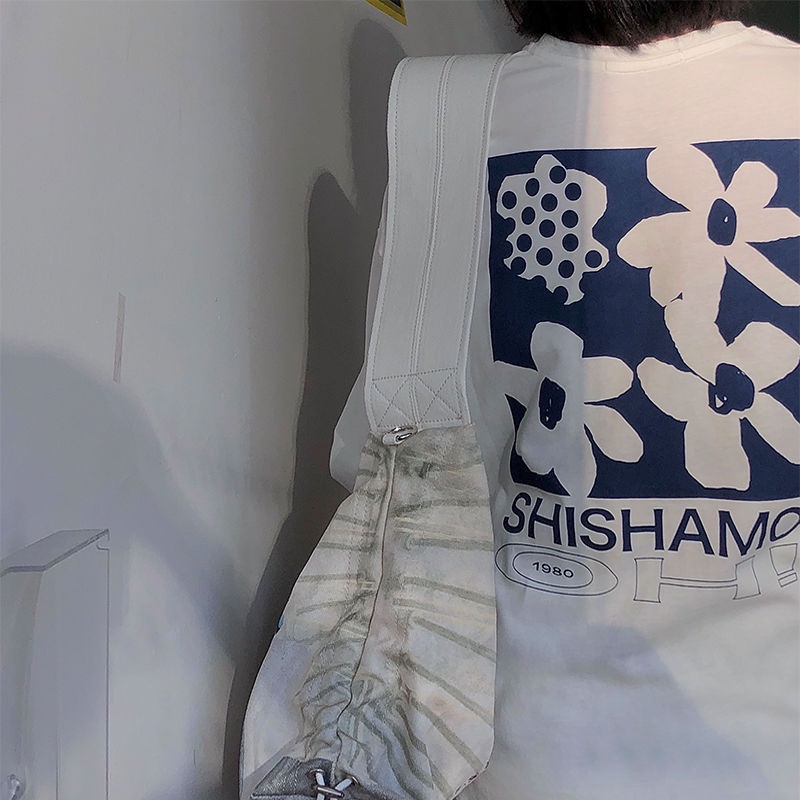 Áo Thun 100% Cotton Tay Dài Dáng Rộng In Họa Tiết Sau Lưng Thời Trang Cho Nữ