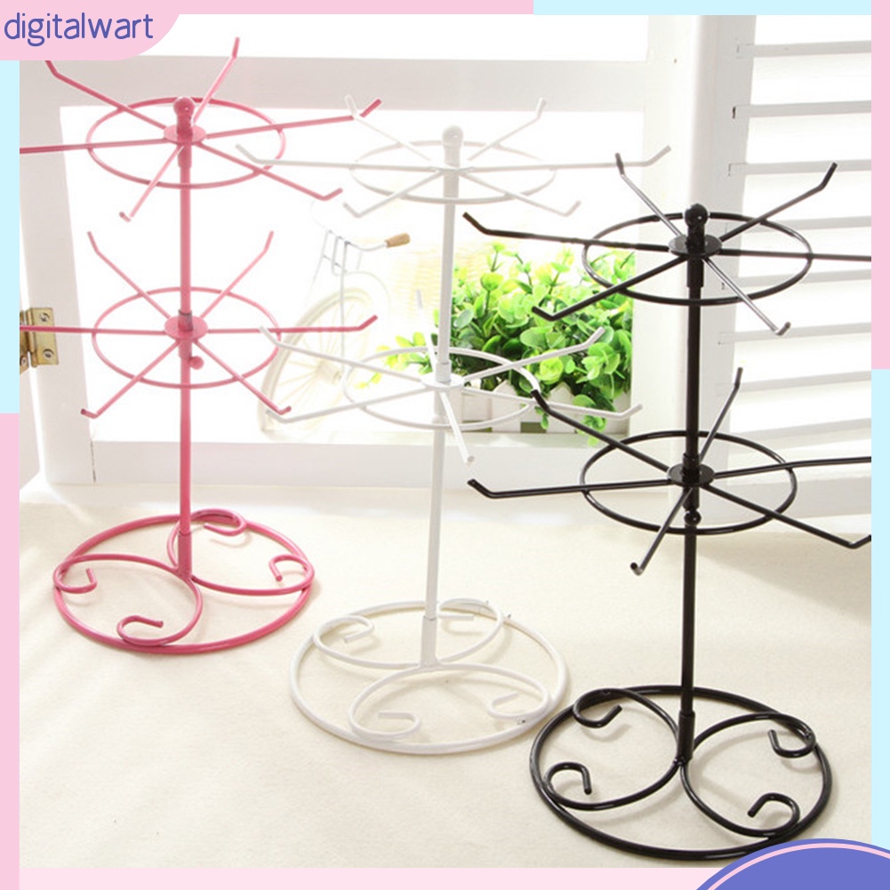 Giá Đỡ Trưng Bày Trang Sức 2 Tầng Dạng Xoay Tiện Lợi