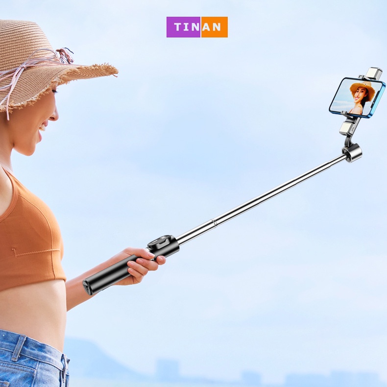 Gậy Chụp Ảnh Selfie Bluetooth Có Đèn LED Trợ Sáng, Tripod Chụp Ảnh Selfie