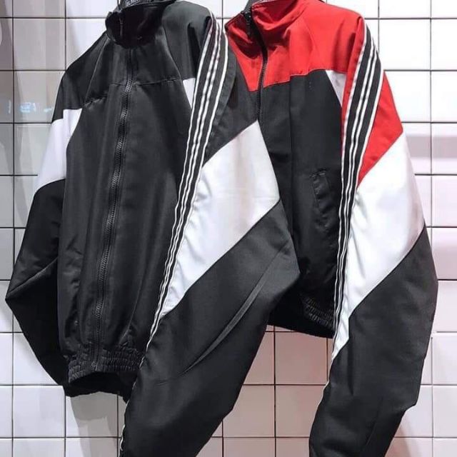 Áo Khoác Dù Nữ Form Lững Phối Màu