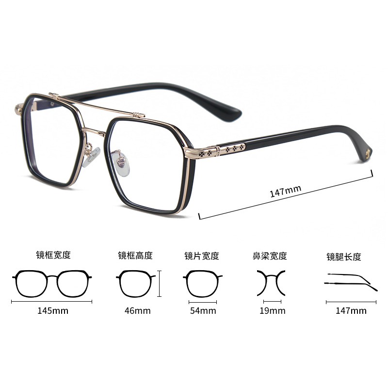 Trong Suốt Mắt Kính Gọng Kim Loại Thời Trang Chất Lượng Cao Jz0039 | BigBuy360 - bigbuy360.vn