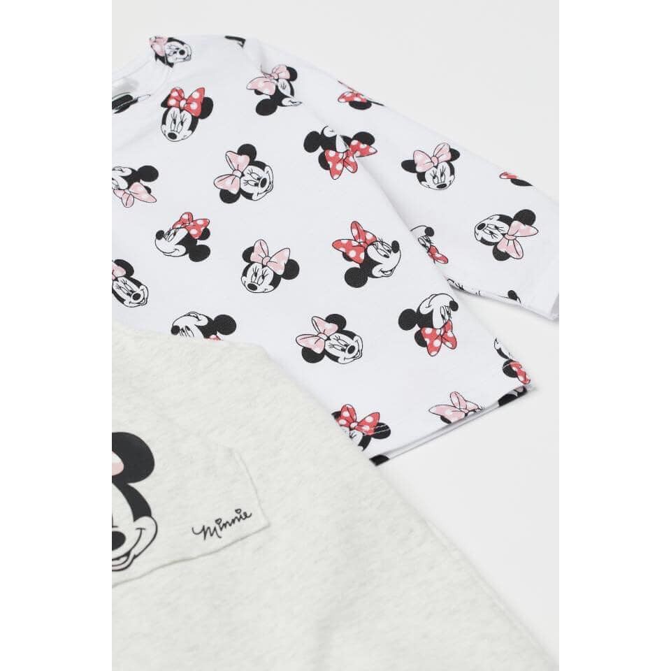 Set yếm Mickey cho bé gái thu đông