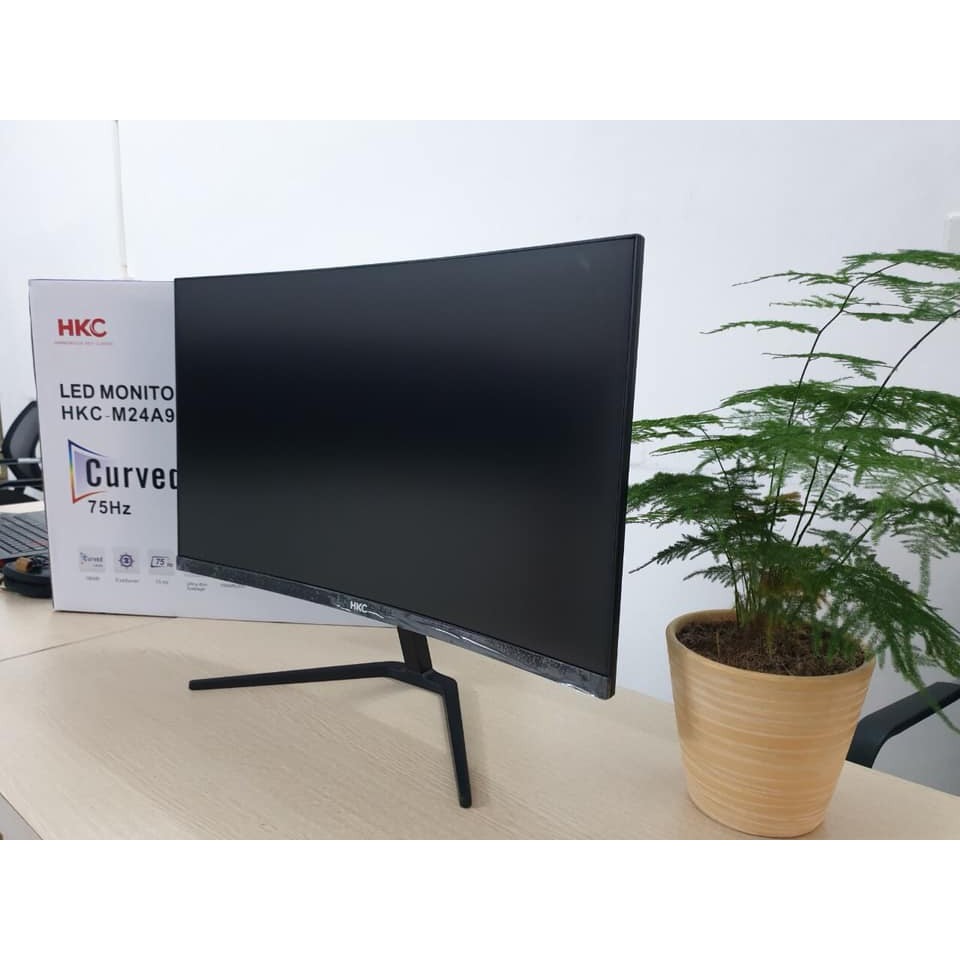 Màn hình máy tính HKC M27A9X 27" FHD màn cong Full viền - kết nối cổng VGA/HDMI (Đen)