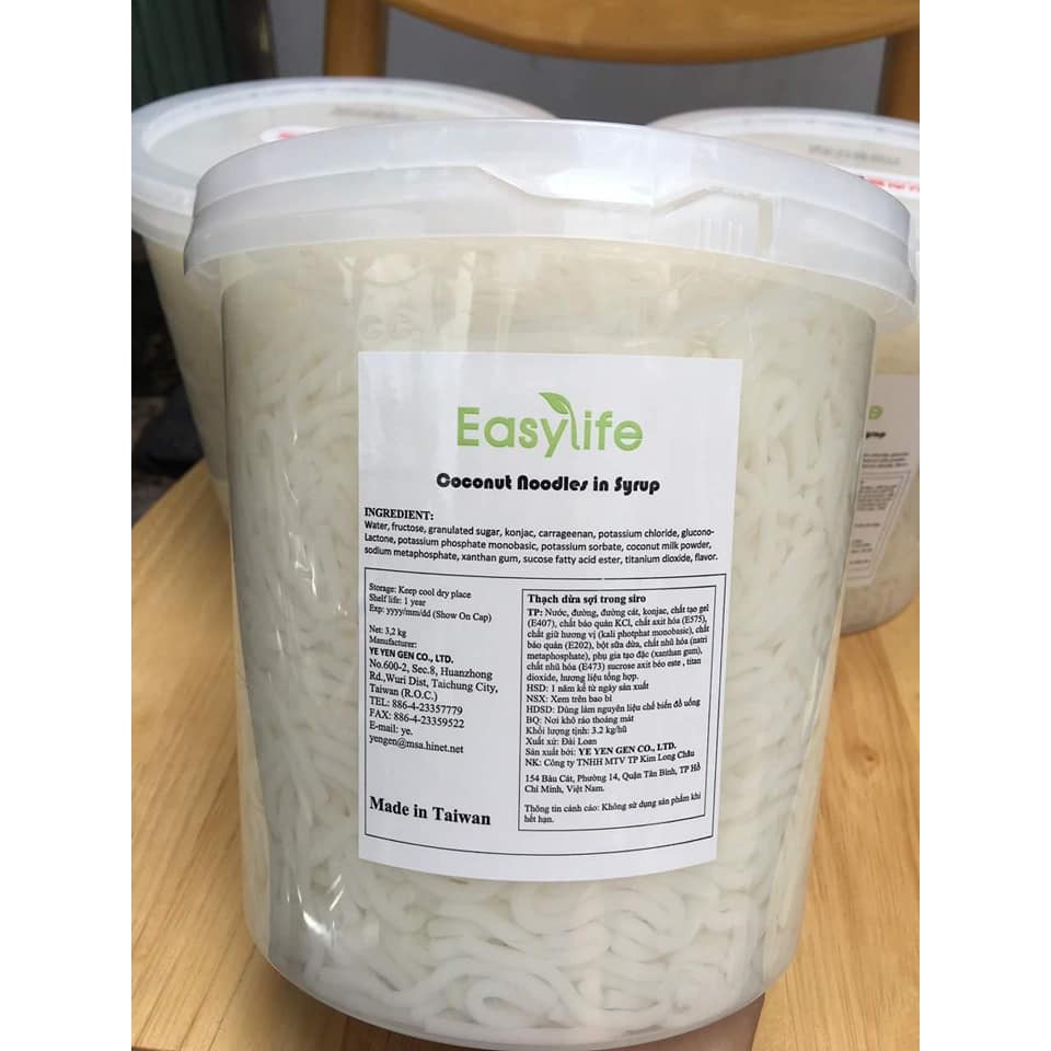 Thạch Dừa Sợi Đài Loan Easylife hộp 3,3kg