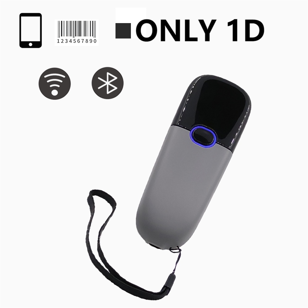 Máy quét mã vạch không dây 2.4G kết nối bluetooth cho 1D Android IOS Windows Pocket