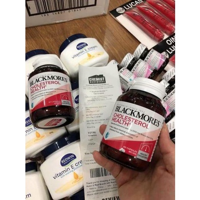 Viên uống giảm mỡ máu Blackmores Cholesterol Health 60 viên mẫu mới