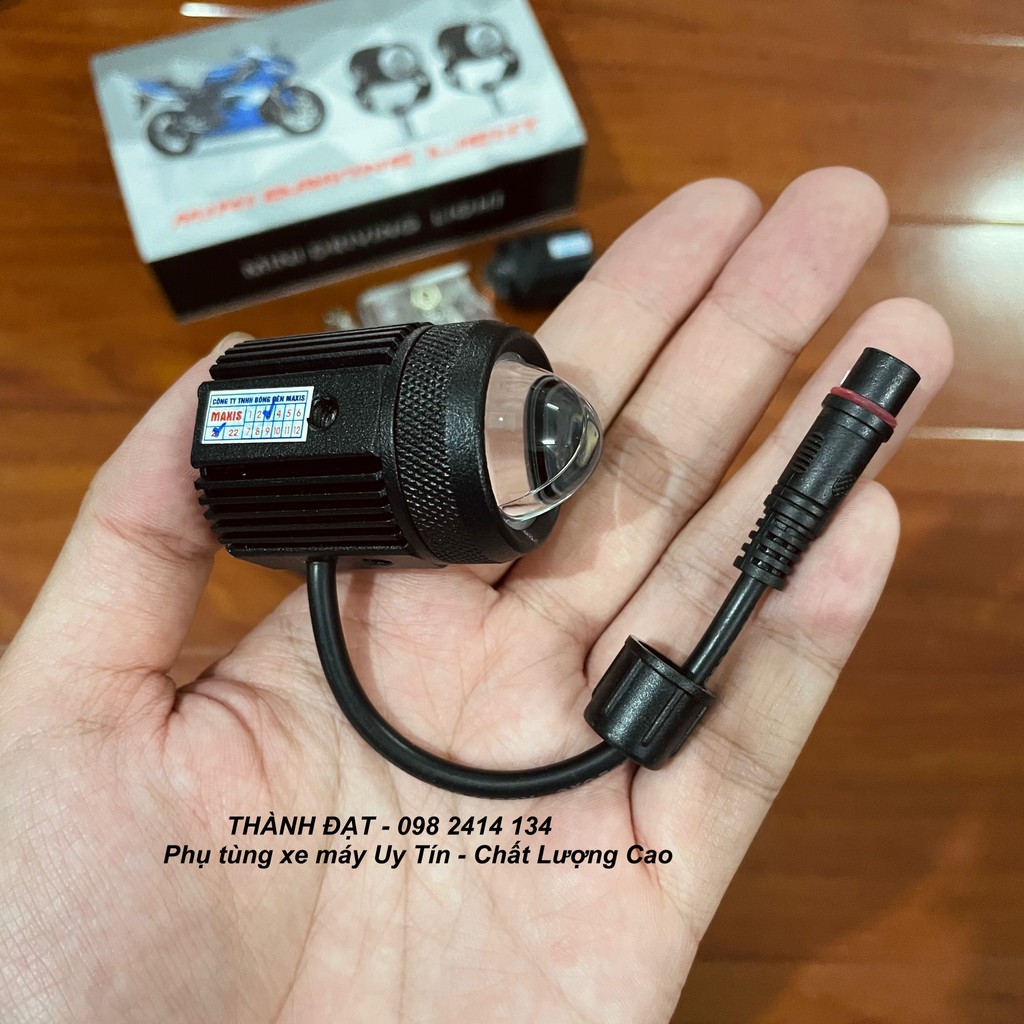 (TẶNG Công Tắc Free)Đèn led trợ sáng mini 3 chế độ sáng loại 1 nguồn nhôm cao cấp chất lượng &lt;BẢO HÀNH 6THANG&gt;