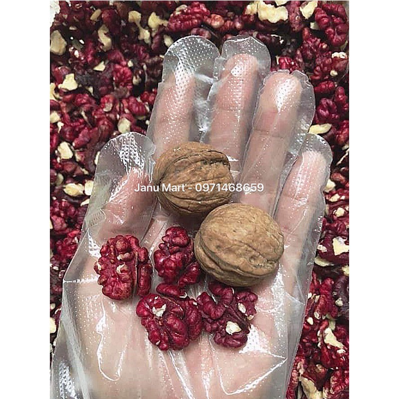 Nhân óc chó đỏ Mỹ hạt Sống chưa rang