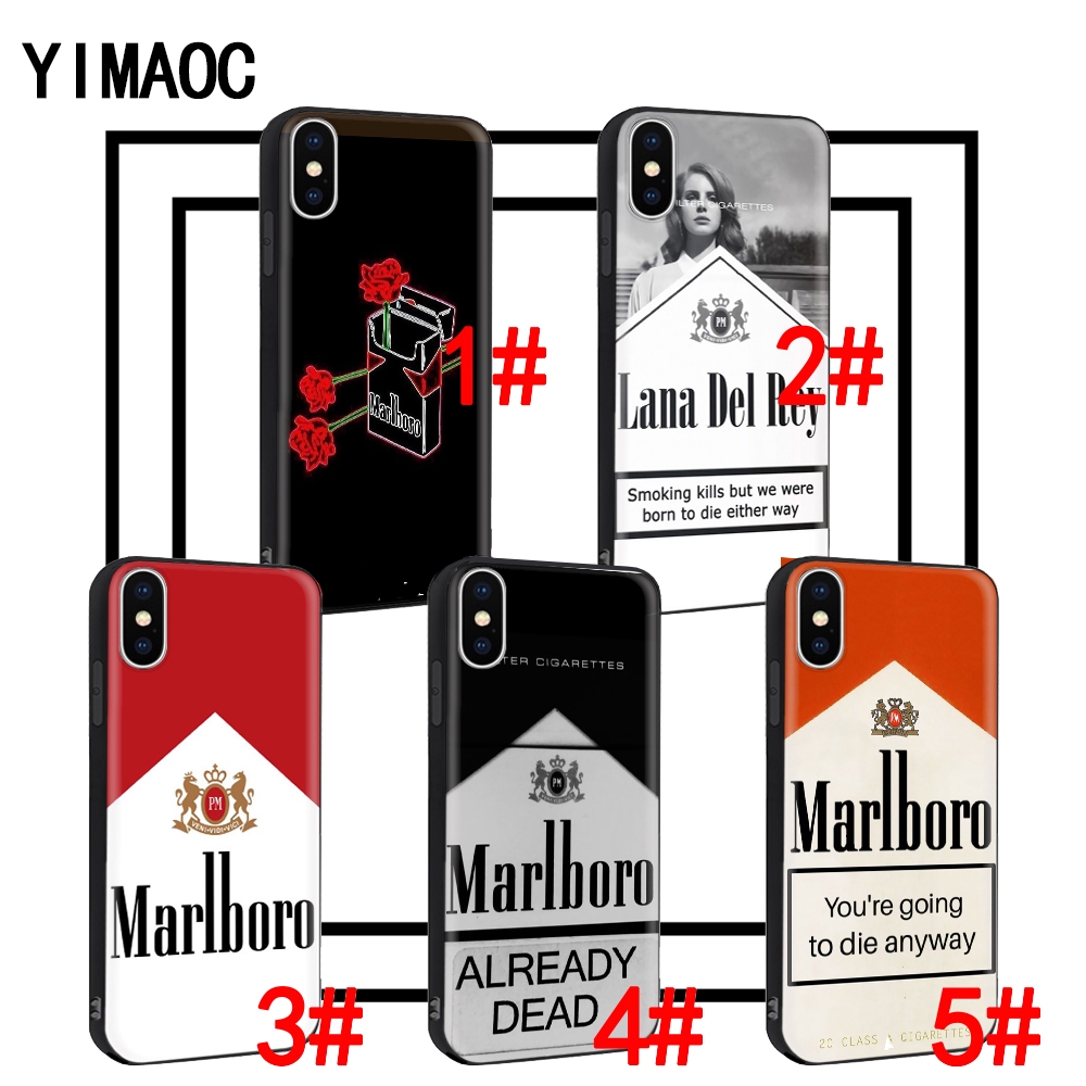 Ốp điện thoại mềm hình logo Marlboro cho Iphone XS Max XR X 11 Pro 7 8 6 6S Plus 79A