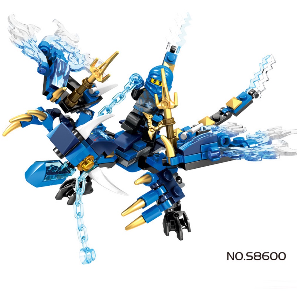 LEGO Ninja Go Rồng - 142 Mảnh, Đồ Chơi lắp ghép Lego Rồng 4 Màu - Hộp Carton