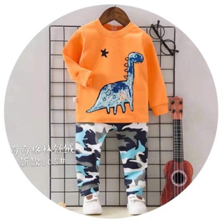 Bộ cotton nỉ bé trai size từ 3-6 tuổi
