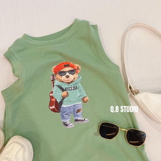 Váy xanh gấu Q.B Studio dễ thương