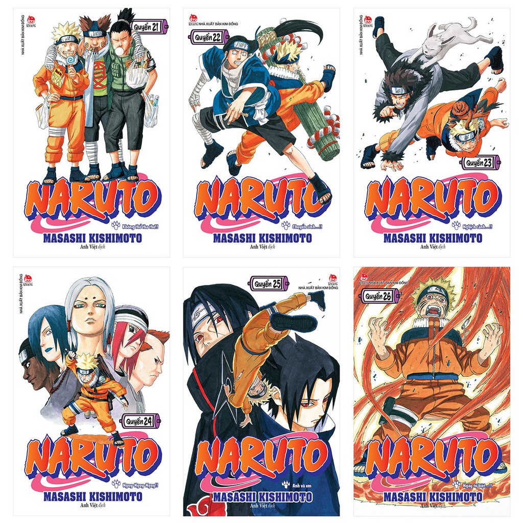 Combo truyện tranh - Naruto từ tập 21 đến tập 30