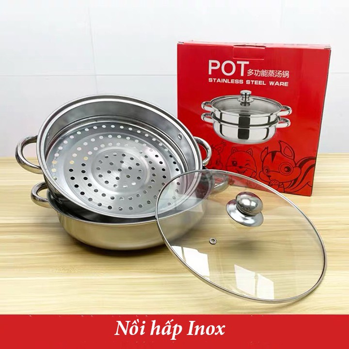 Nồi Hấp INOX 2 tầng cao cấp