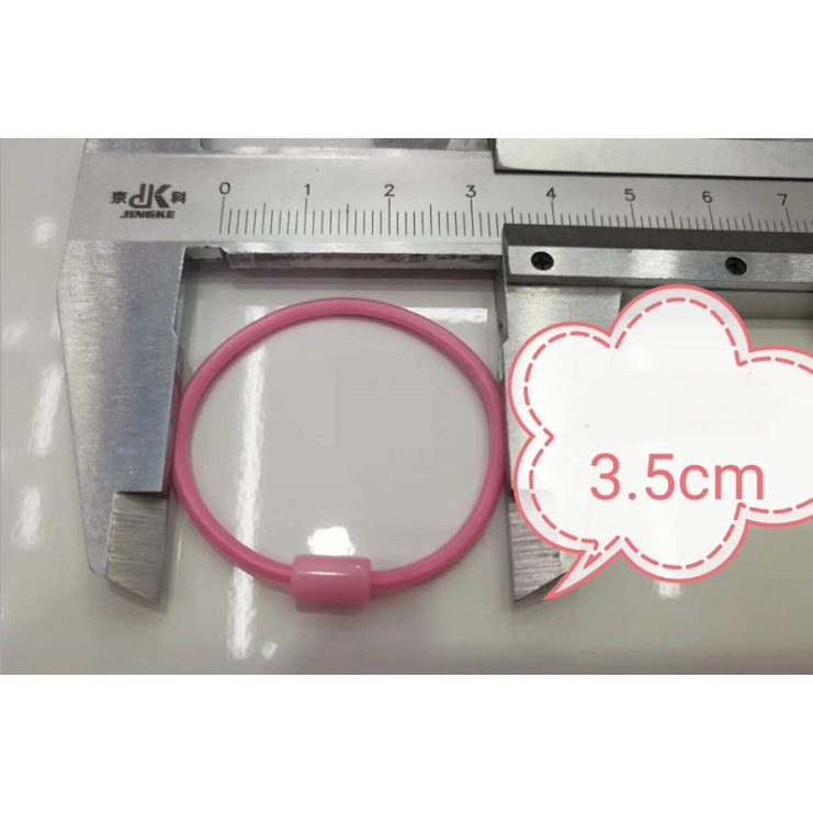 Combo 10 dây chun buộc tóc loại có sẵn đế nhựa có thể gắn thêm charm, DIY