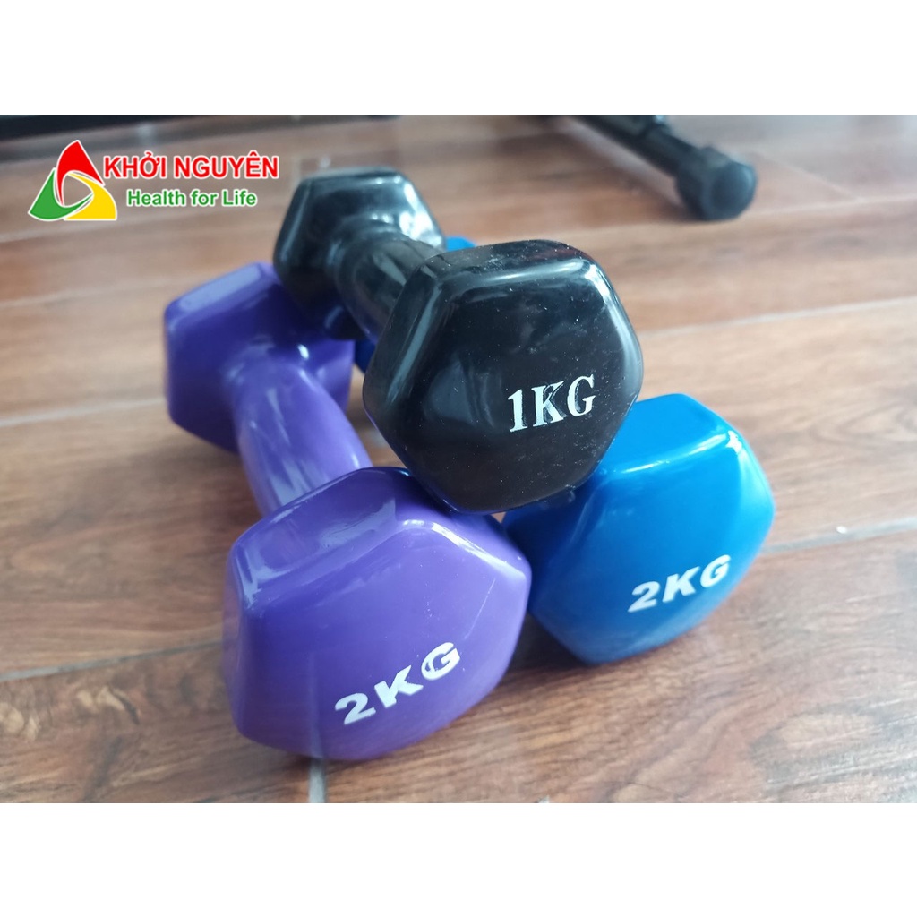Tạ tay bọc cao su loại 1kg 1 quả
