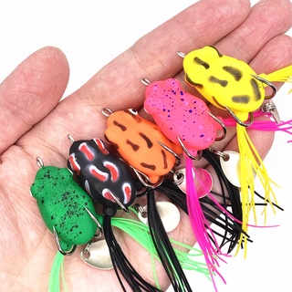 1pcs mồi câu cá mềm hình ếch sấm sét 3cm 4.2g frog fishing lure bait tackle