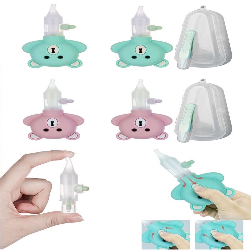 Dụng cụ hút mũi silicon hình gấu cho bé an toàn dễ sử dụng