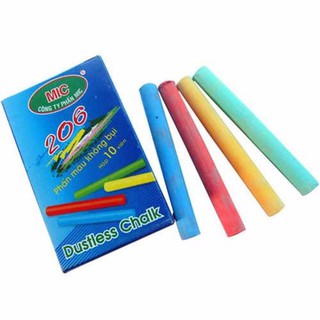 PHẤN KHÔNG BỤI MÀU 10 VIÊN 1 HỘP NHỎ