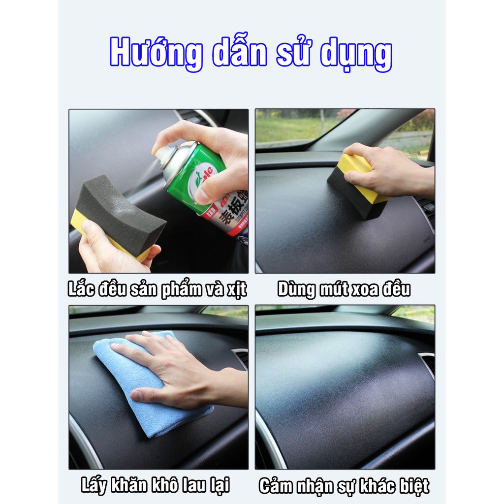 Chai Xịt Dưỡng Nhựa Nhám Phục Hồi Nhựa Nhám Bảo Dưỡng Ghế Da Ô Tô Turle G-3365R Dung Tích 450ml