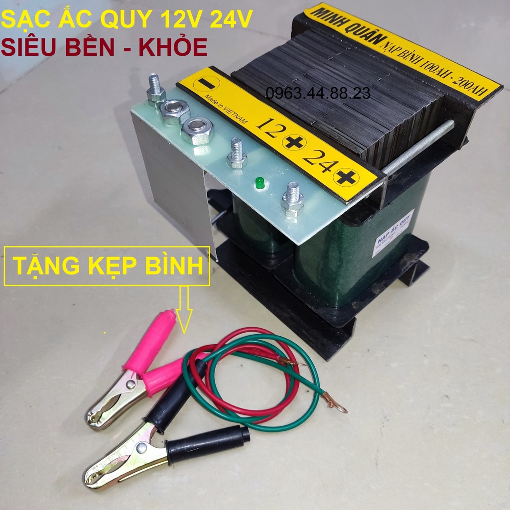 Máy Nạp Ắc Quy -Sạc Ắc Quy 25A-200A 100% Dây Đồng Hàng Việt Nam Chất Lượng Cao BH 12 Tháng