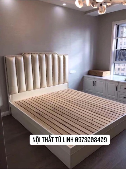 Giường ngủ Châu Âu 01 ( nhắn tin báo giá từng kích thước )