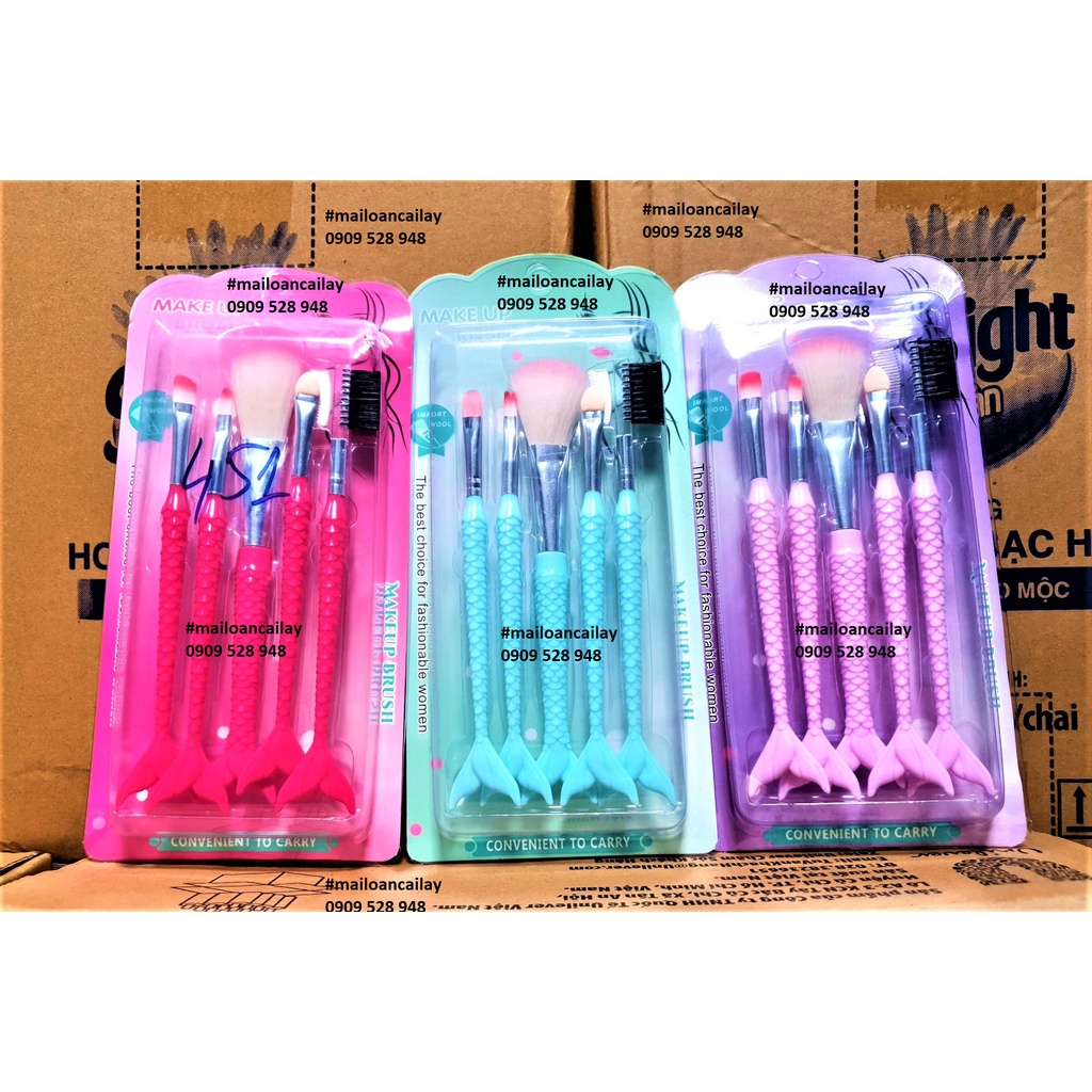 Bộ cọ trang điểm đuôi cá MAKE UP BRUSH (1Bộ / 5Cây)