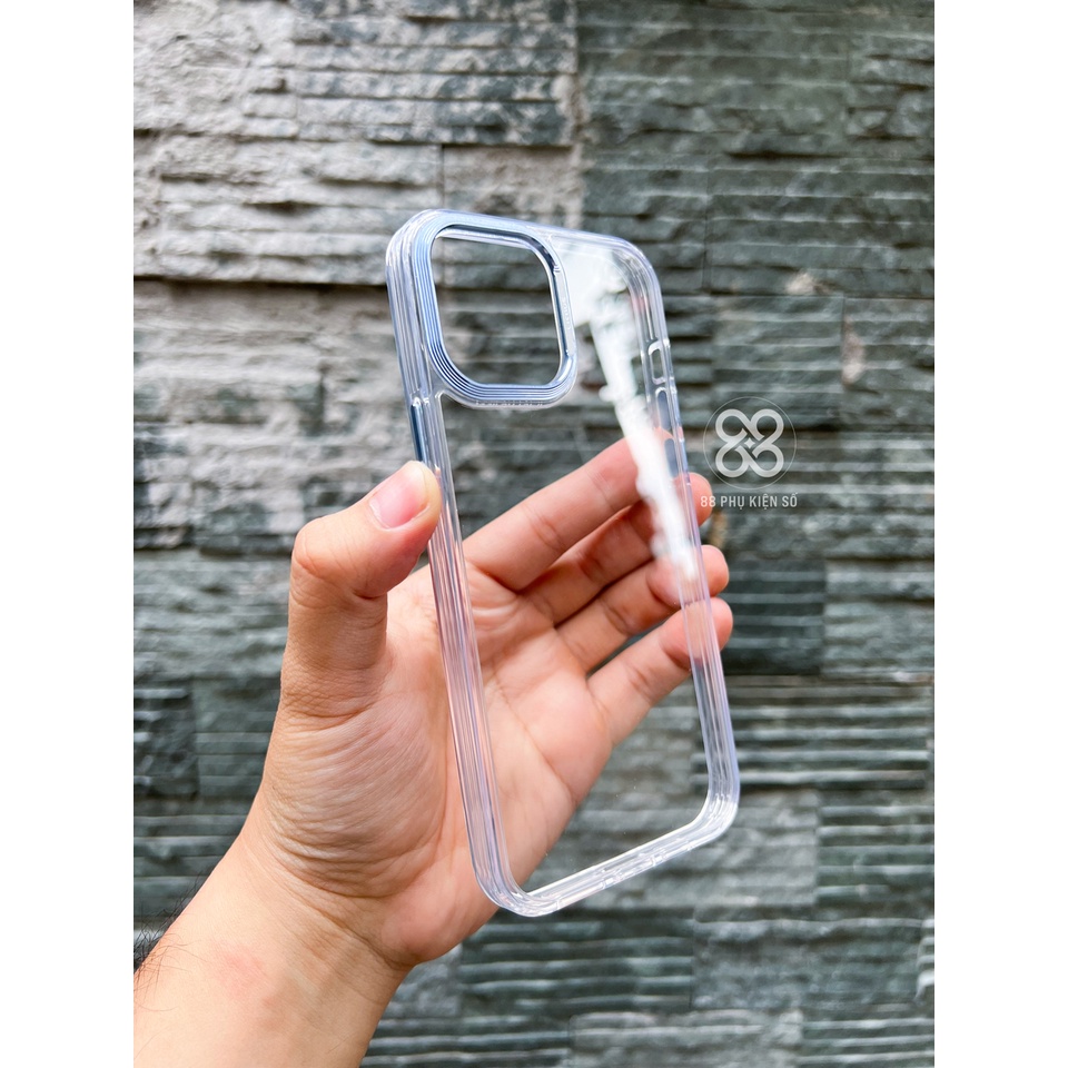 Likgus Standard ốp lưng trong suốt viền cam nhôm nguyên khối