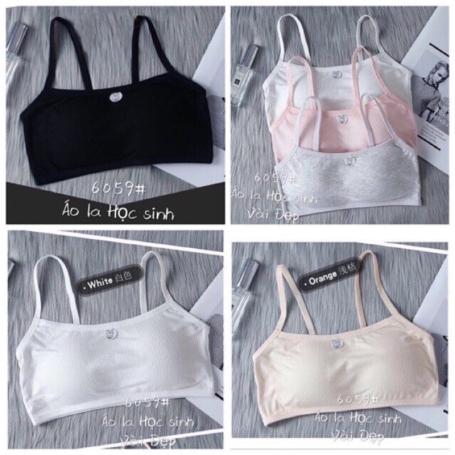 Áó 2 dây, áo Bra học sinh 💖Freeship 50k 💖 Bra áo học sinh gân tăm loại đẹp | BigBuy360 - bigbuy360.vn