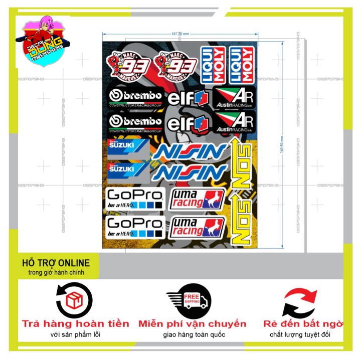 20 LOGO STICKER THƯƠNG HIỆU NỔI TIẾNG 01 - DUNG DECAL
