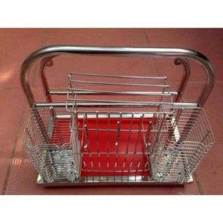 KỆ ĐỂ DAO THỚT ĐŨA INOX XỊN