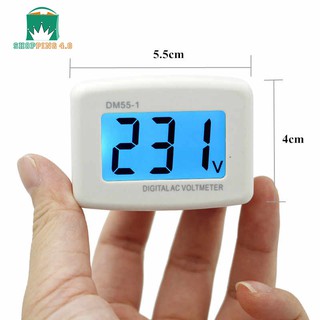 Đồng hồ đo áp kế - ac 80-300 v đồng hồ đo điện áp phích cắm eu màn hình lcd