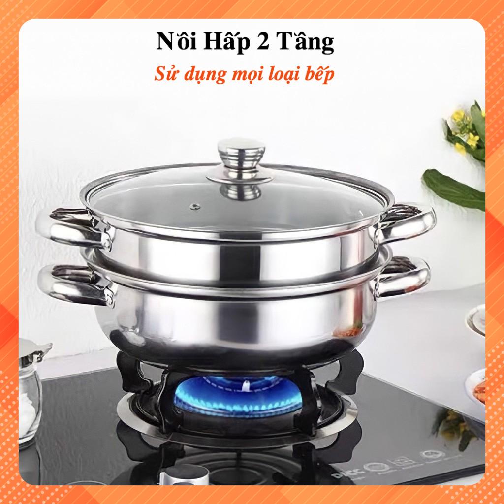Nồi hấp 2 tầng đa năng 28cm