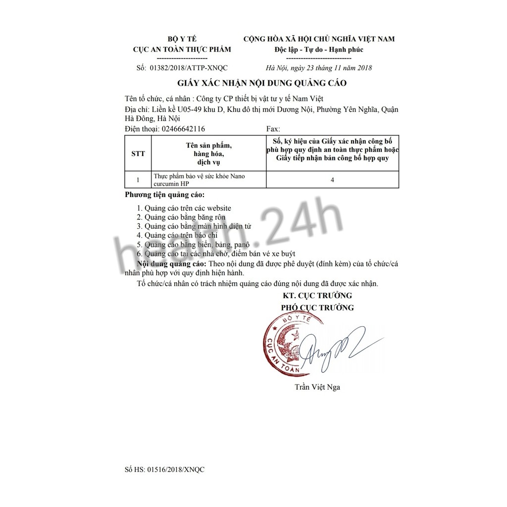 Nano Curcumin HP - Học Viện Quân y