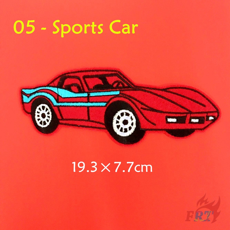 Miếng vá quần áo dạng ủi/ may DIY hình xe mô tô/ xe hơi thể thao/ xe Convertible/ xe Beetle/ xe tải phong cách thể thao