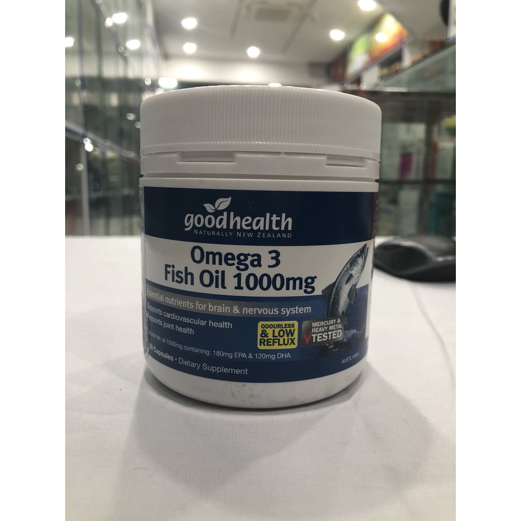 Omega Fish Oil 1000mg bổ sung EPA và DHA giúp phát triển não bộ, tốt cho mắt và tim mạch.