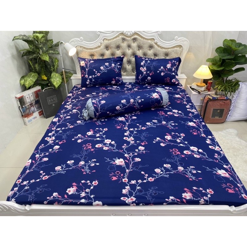 Drap thun Hàn Quốc mẫu hoa