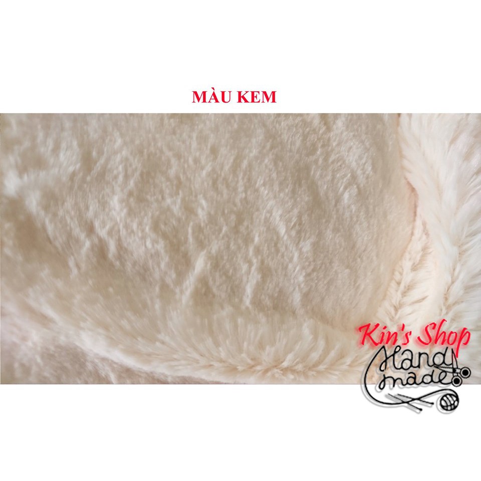 Vải lông ngắn cao cấp nhiều màu sắc kích thước dùng làm thú nhồi bông và áo khoác lông, thảm lông chụp hình sản phẩm