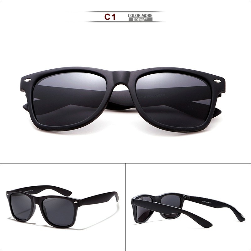 Kính Mát Nam Nữ KDEAM Thời Trang Phân Cực Gọng Vuông Chống UV400 Tròng Đổi Màu | BigBuy360 - bigbuy360.vn