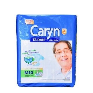 Tã dán siêu thấm Caryn size M10, M-L10, XL10