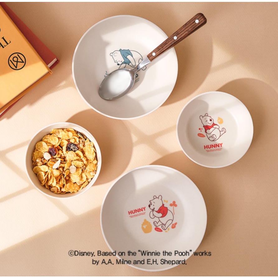 DAISO Tô Gỗ Hình Gấu Pooh Kích Thước 12cm / 13cm / 16cm