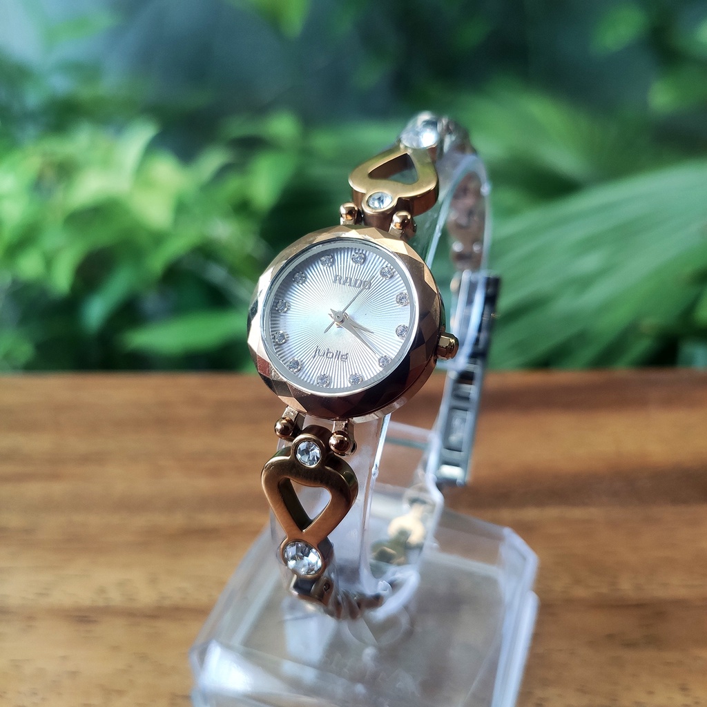 Đồng hồ Julibé nữ  RA47 NUMV dây đá Ceramic 100%, Kính sapphire chống trầy cao cấp