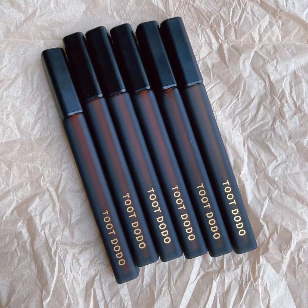 TOOT DODO Son môi ống đen son bóng không thấm nước lâu dài Ống vuông mờ mịn mượt Lipstick Gloss
