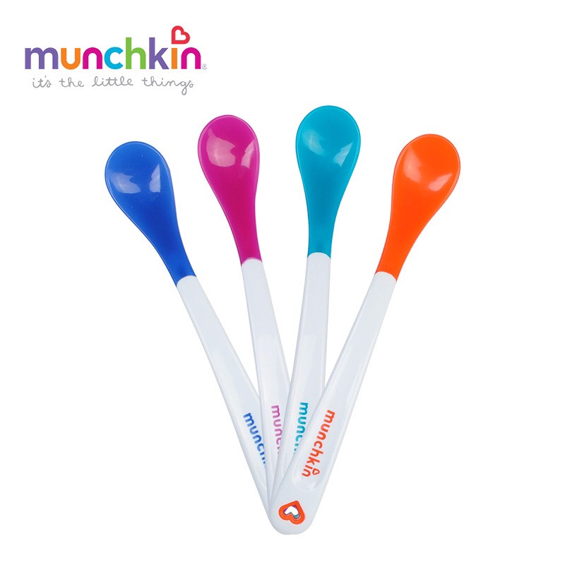 Thìa báo nóng , thìa ăn dặm cho bé thương hiệu Munchkin -Mỹ 𝐂𝟖𝟔
