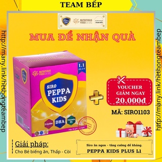 SIRO ĂN NGON TĂNG CƯỜNG ĐỀ KHÁNG CHO BÉ BIẾNG ĂN - PEPPA KIDS PLUS L1 - Mã: BEP011