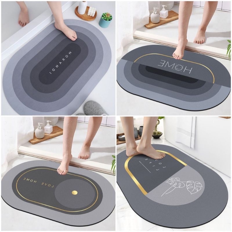 Thảm Lau Chân Silicon T33 Siêu Hút Nước Nhanh Khô Thảm Chùi Chân T33